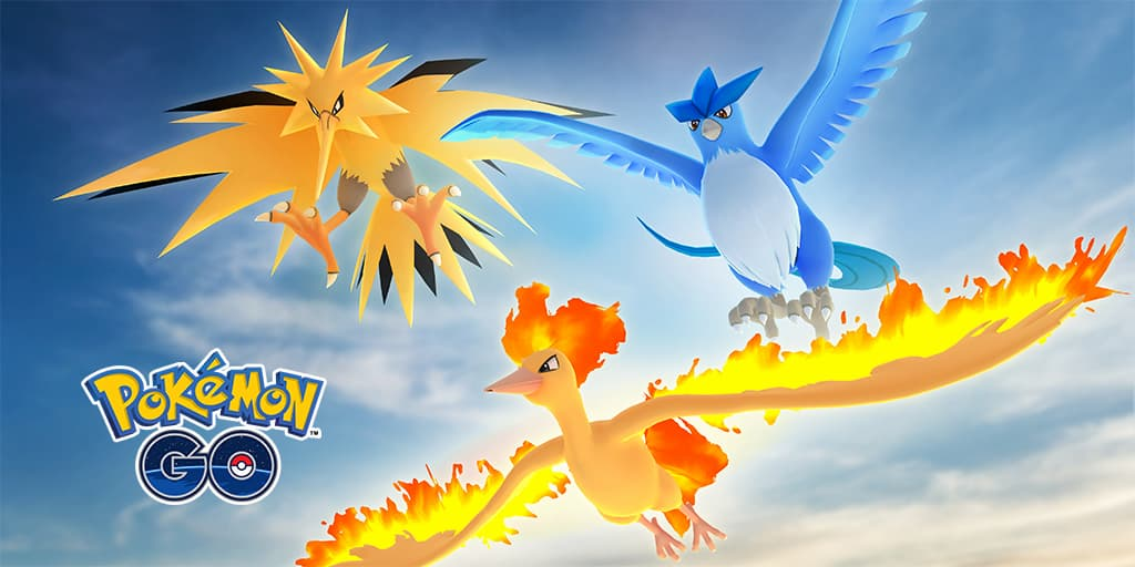 Raid Hour Articuno Zapdos Moltres